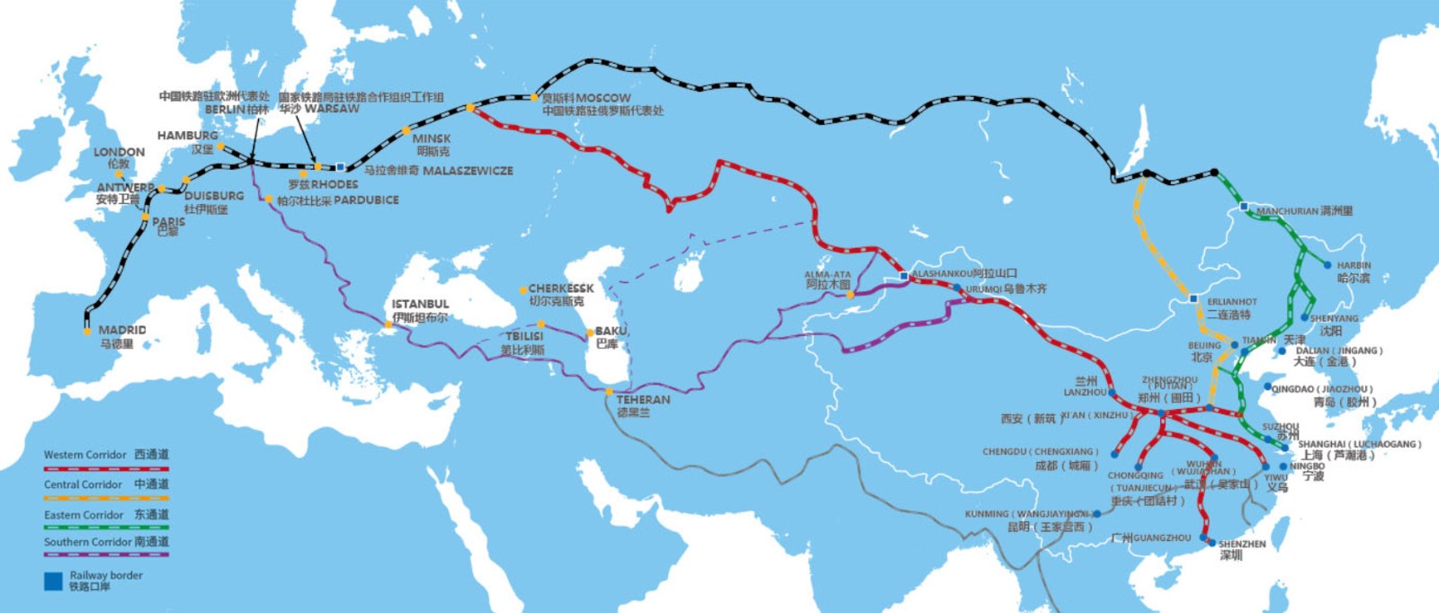 中国到德国铁路运输 中德国际物流中欧班列 中德铁路快运